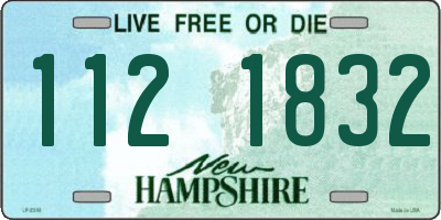 NH license plate 1121832