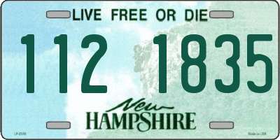 NH license plate 1121835