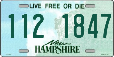 NH license plate 1121847