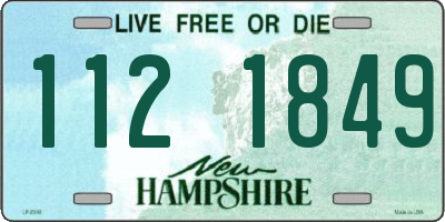 NH license plate 1121849