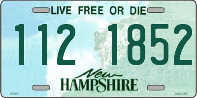 NH license plate 1121852