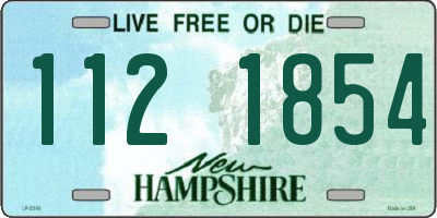 NH license plate 1121854