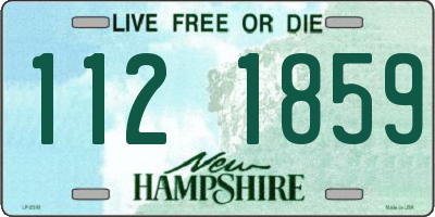 NH license plate 1121859