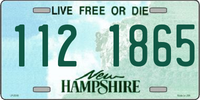 NH license plate 1121865
