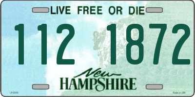 NH license plate 1121872
