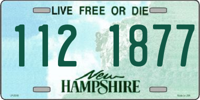 NH license plate 1121877