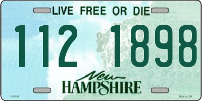 NH license plate 1121898