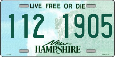 NH license plate 1121905
