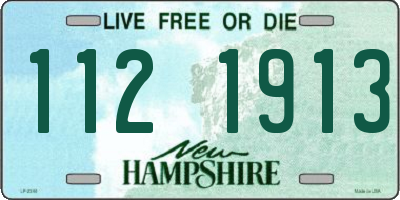 NH license plate 1121913