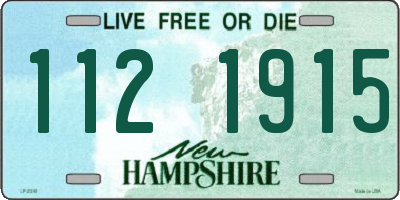 NH license plate 1121915