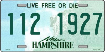 NH license plate 1121927