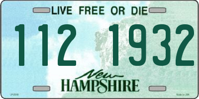 NH license plate 1121932