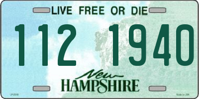 NH license plate 1121940