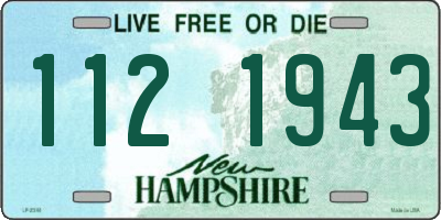 NH license plate 1121943