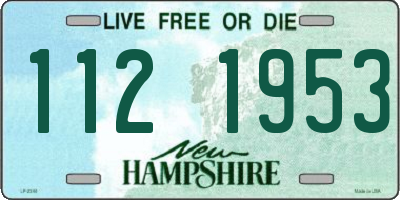 NH license plate 1121953
