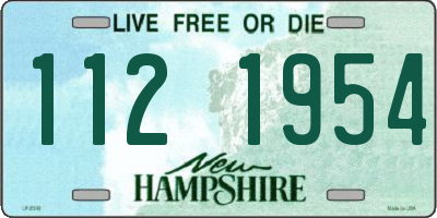 NH license plate 1121954