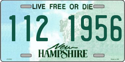 NH license plate 1121956