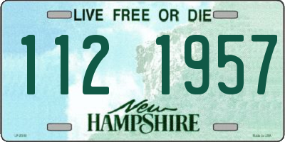 NH license plate 1121957