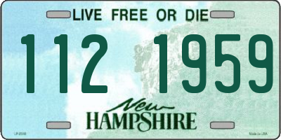 NH license plate 1121959
