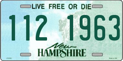 NH license plate 1121963