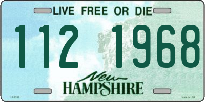 NH license plate 1121968