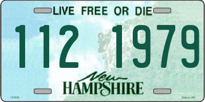 NH license plate 1121979