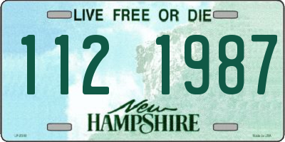 NH license plate 1121987