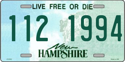 NH license plate 1121994