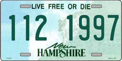 NH license plate 1121997