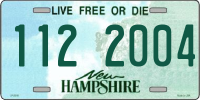 NH license plate 1122004