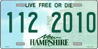 NH license plate 1122010