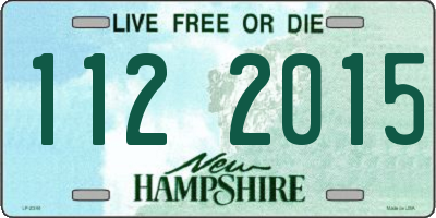 NH license plate 1122015