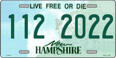 NH license plate 1122022