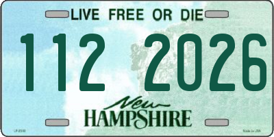 NH license plate 1122026