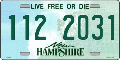 NH license plate 1122031