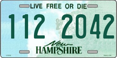 NH license plate 1122042