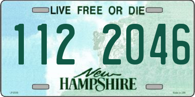 NH license plate 1122046