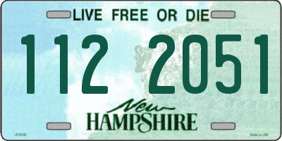 NH license plate 1122051