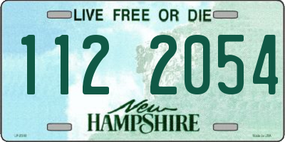 NH license plate 1122054