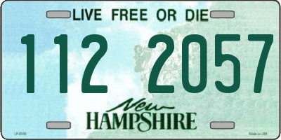 NH license plate 1122057