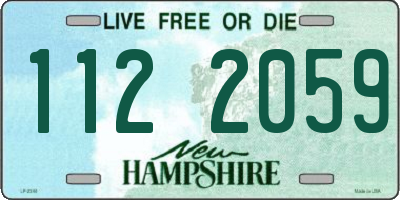 NH license plate 1122059