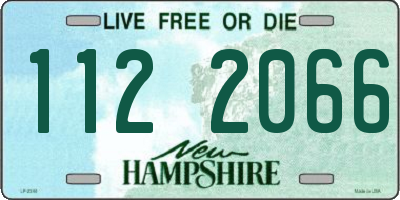 NH license plate 1122066