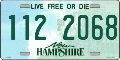 NH license plate 1122068