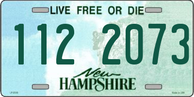 NH license plate 1122073