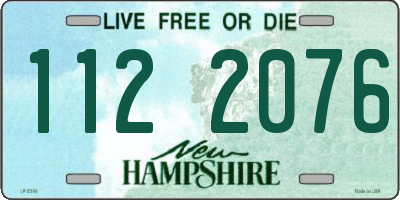 NH license plate 1122076