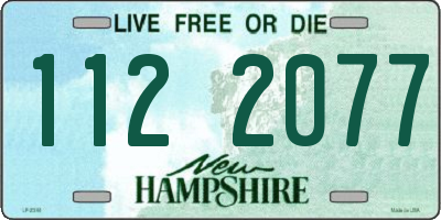 NH license plate 1122077