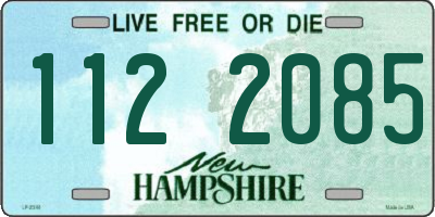 NH license plate 1122085