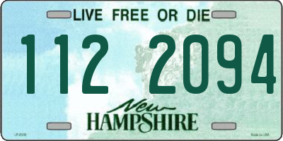 NH license plate 1122094