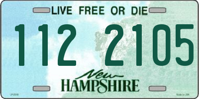 NH license plate 1122105