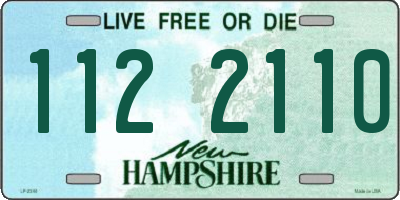 NH license plate 1122110
